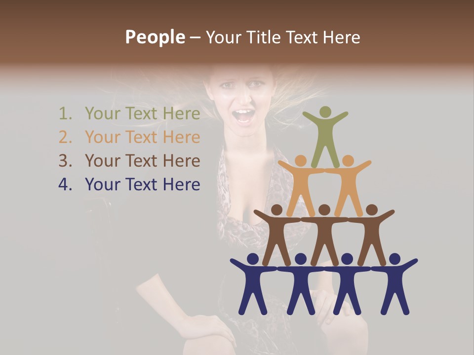 Open Blonde Expression PowerPoint Template