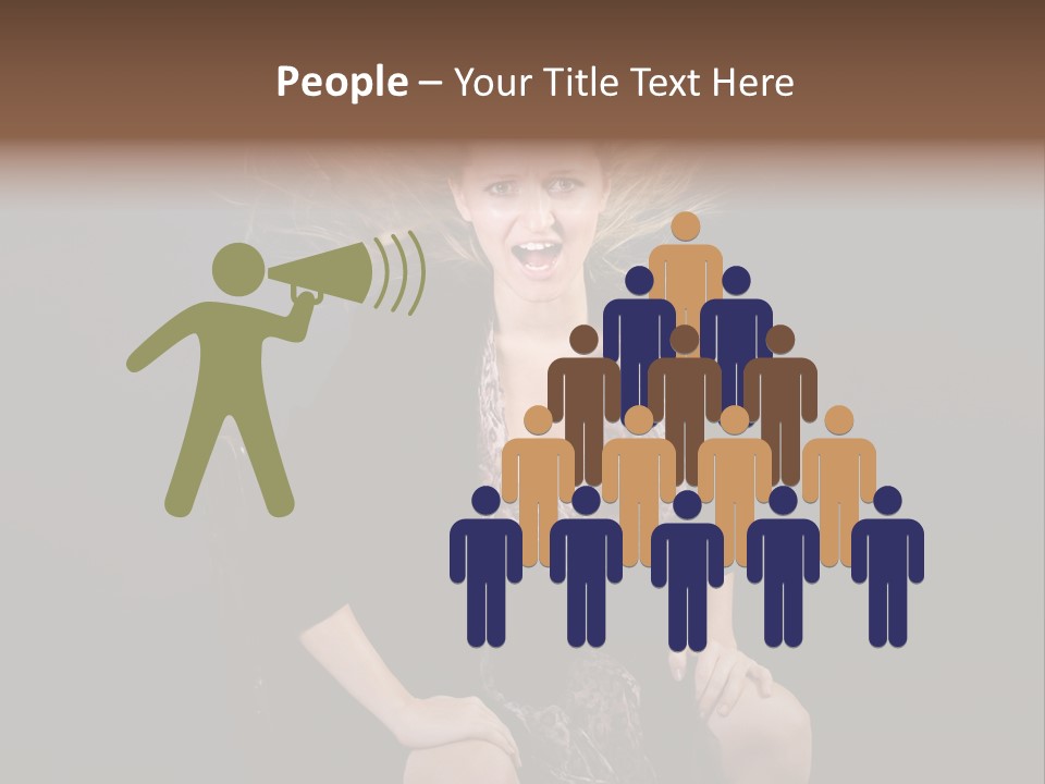 Open Blonde Expression PowerPoint Template