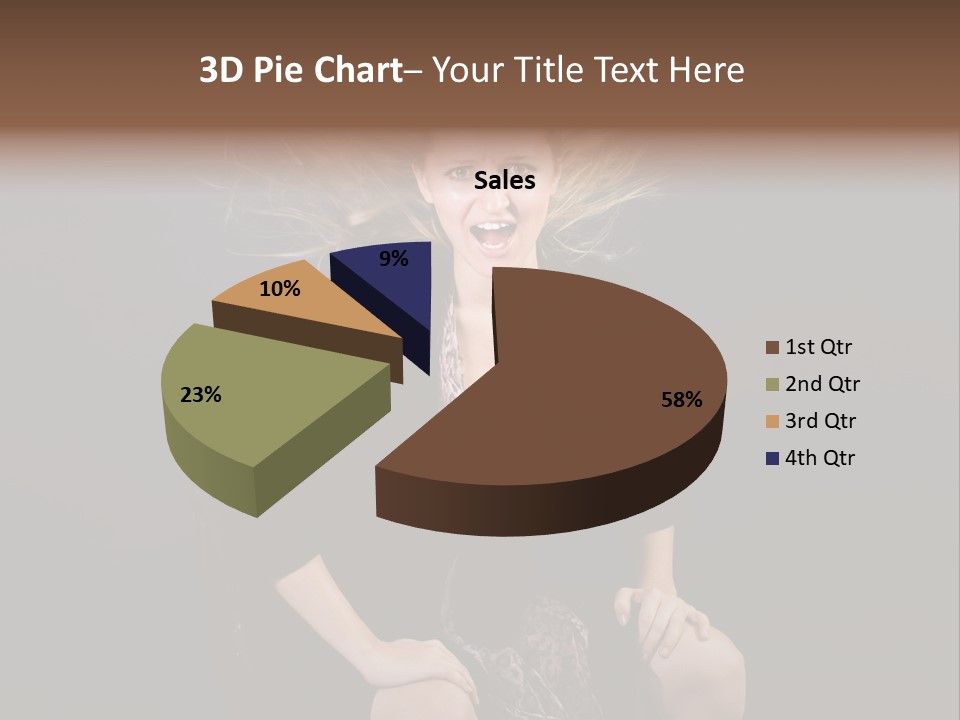 Open Blonde Expression PowerPoint Template