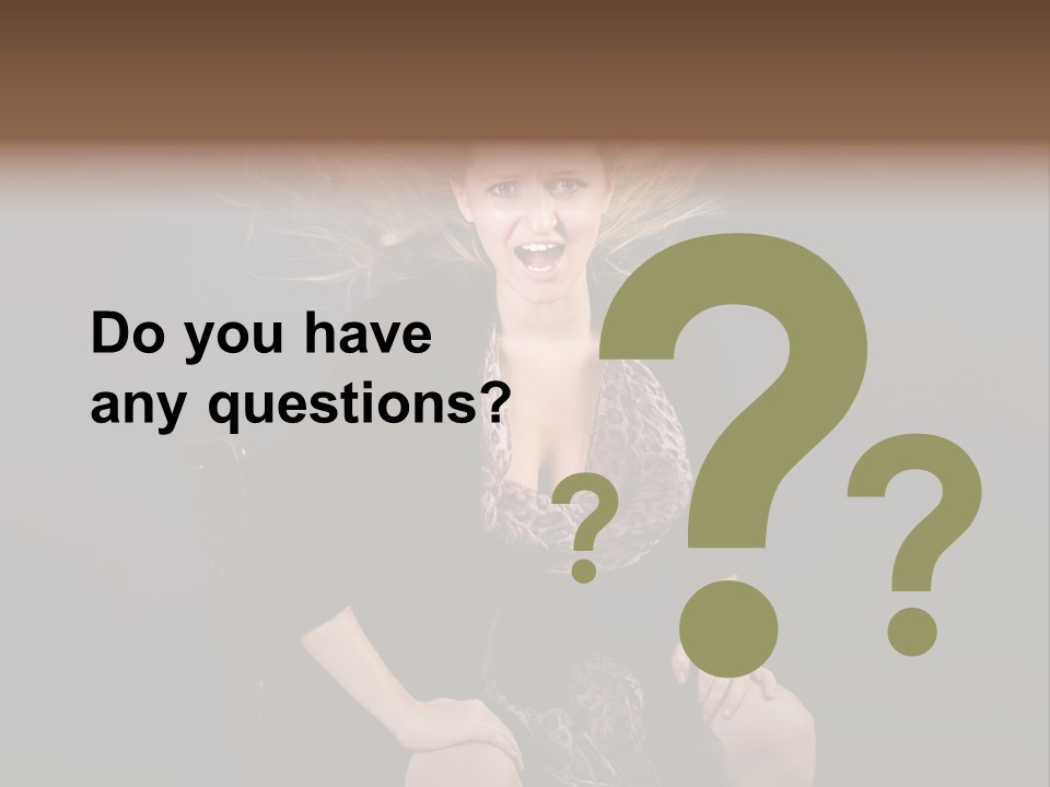 Open Blonde Expression PowerPoint Template