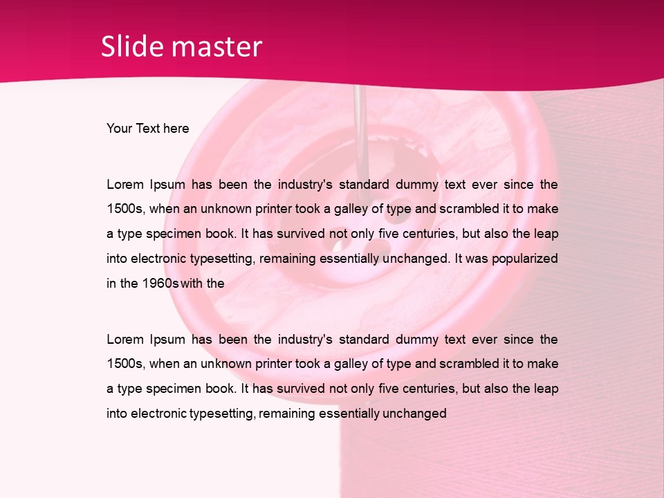 Bobbin Fashion Repair PowerPoint Template