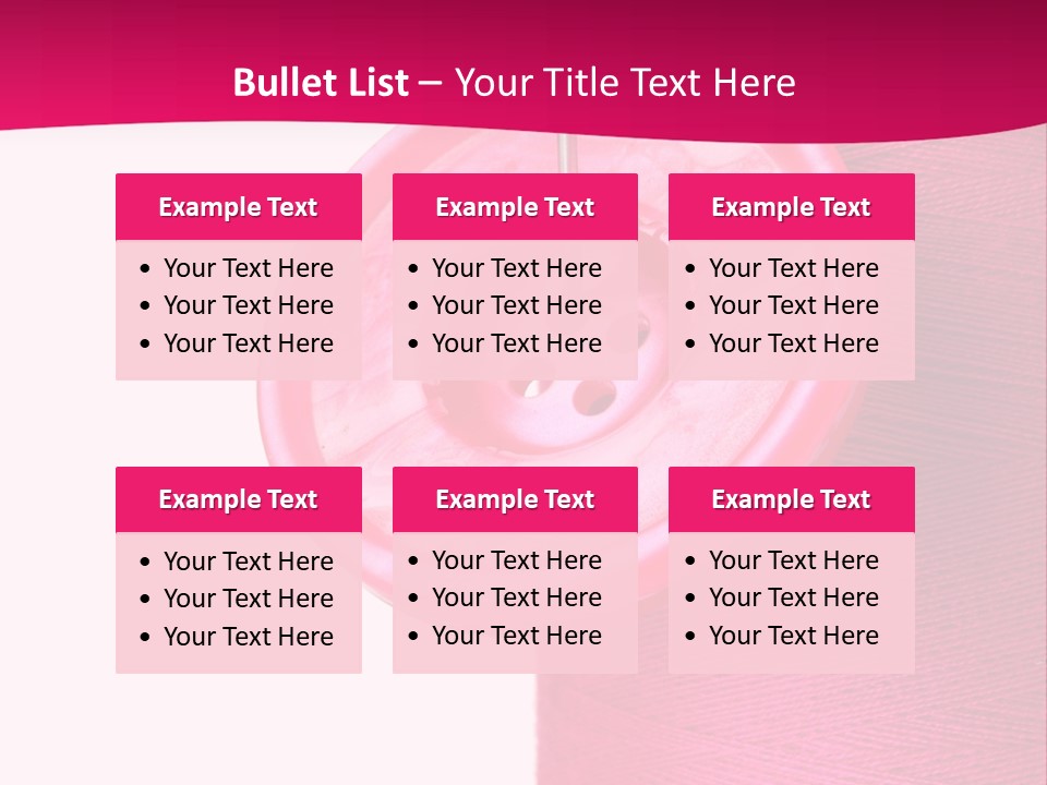 Bobbin Fashion Repair PowerPoint Template