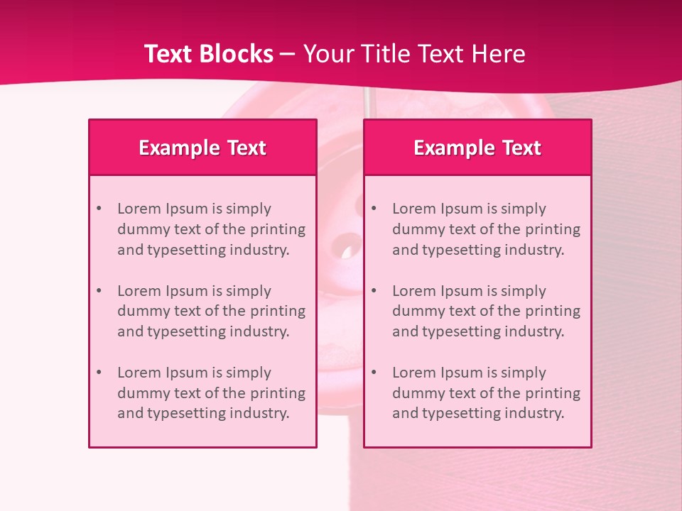 Bobbin Fashion Repair PowerPoint Template