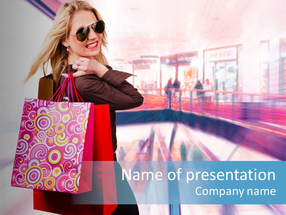 Consumer Mall Consumerism PowerPoint Template