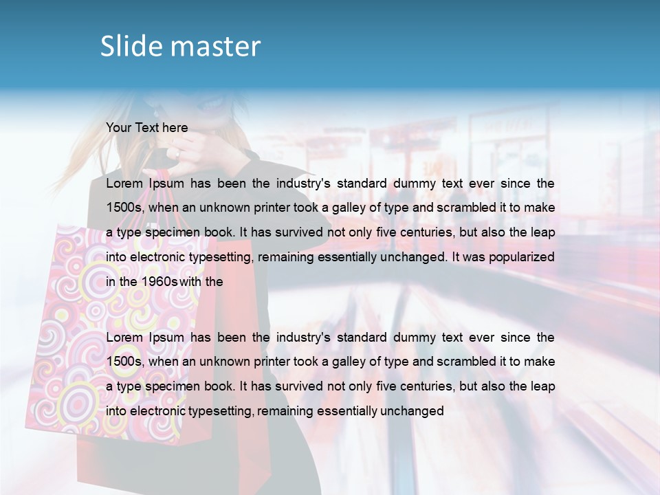 Consumer Mall Consumerism PowerPoint Template