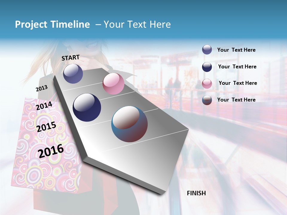 Consumer Mall Consumerism PowerPoint Template