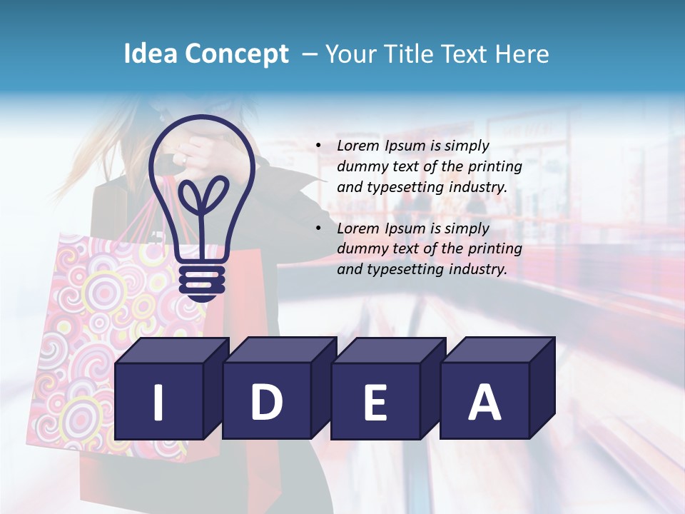 Consumer Mall Consumerism PowerPoint Template