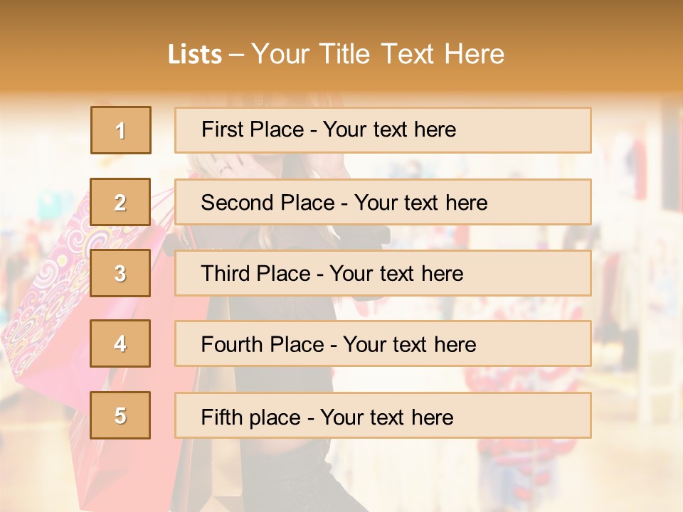 Retail Blond Attractive PowerPoint Template