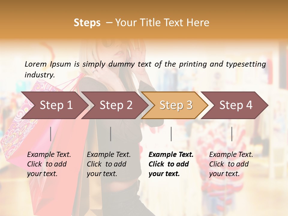 Retail Blond Attractive PowerPoint Template
