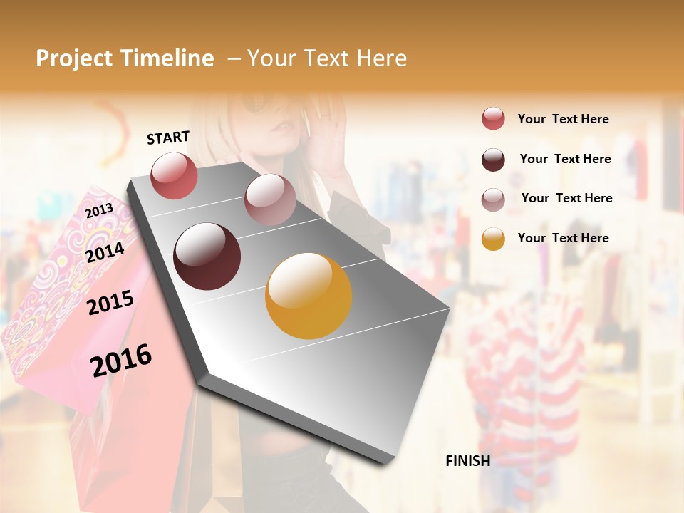 Retail Blond Attractive PowerPoint Template