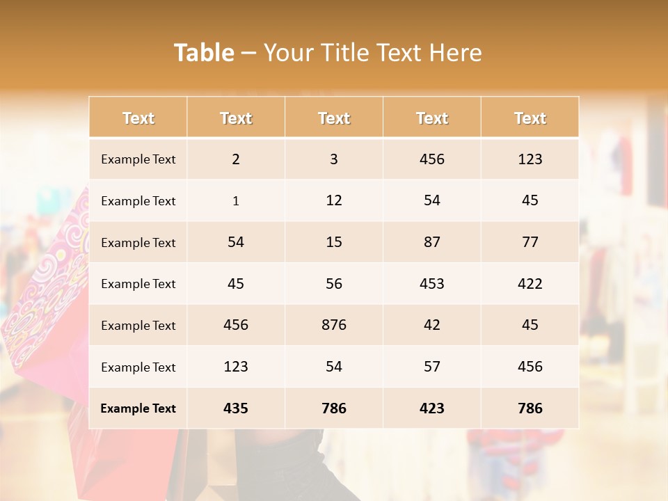 Retail Blond Attractive PowerPoint Template