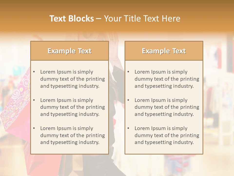 Retail Blond Attractive PowerPoint Template