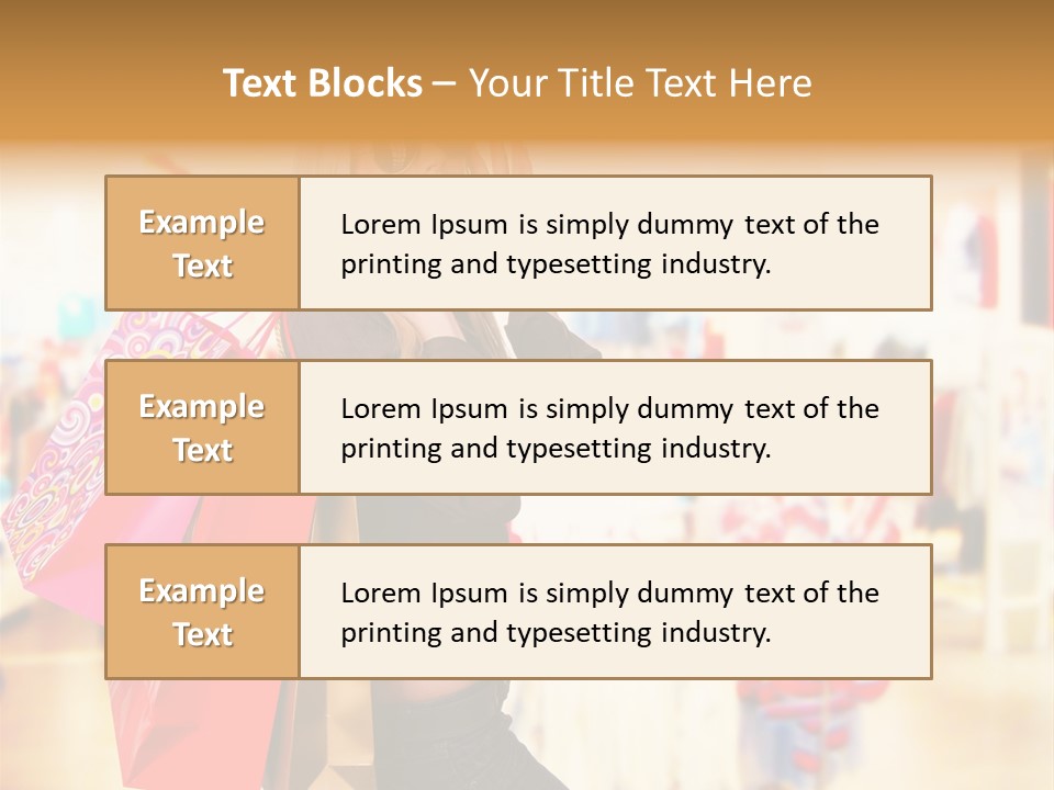 Retail Blond Attractive PowerPoint Template