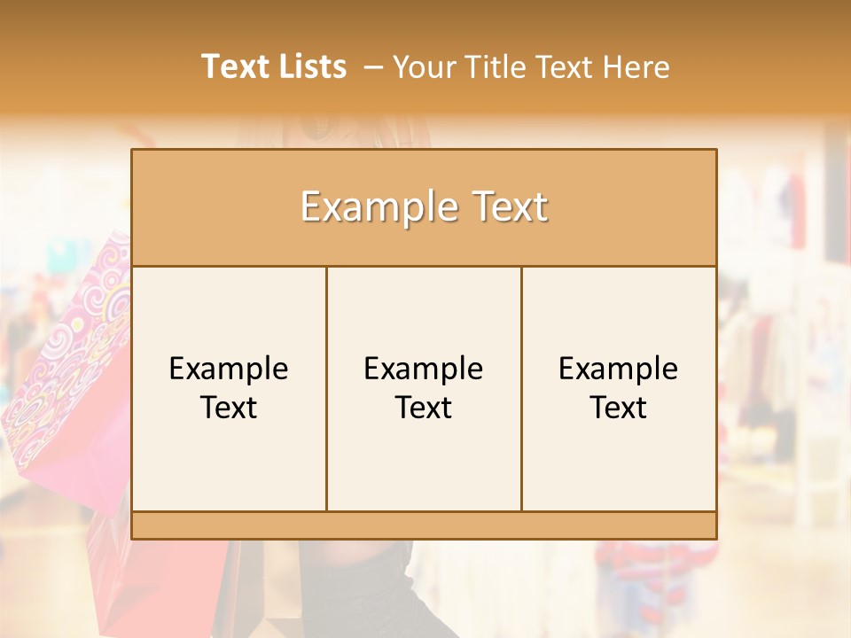 Retail Blond Attractive PowerPoint Template