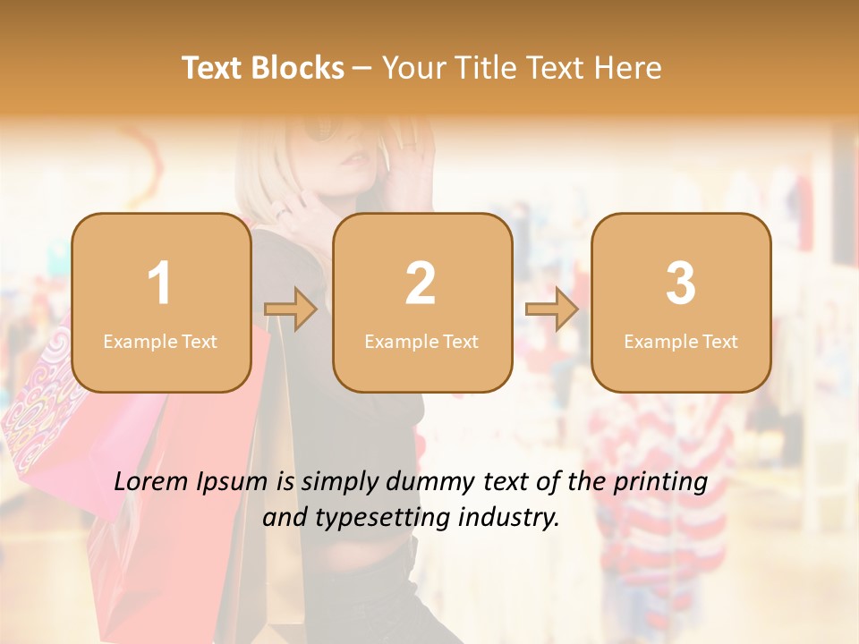 Retail Blond Attractive PowerPoint Template