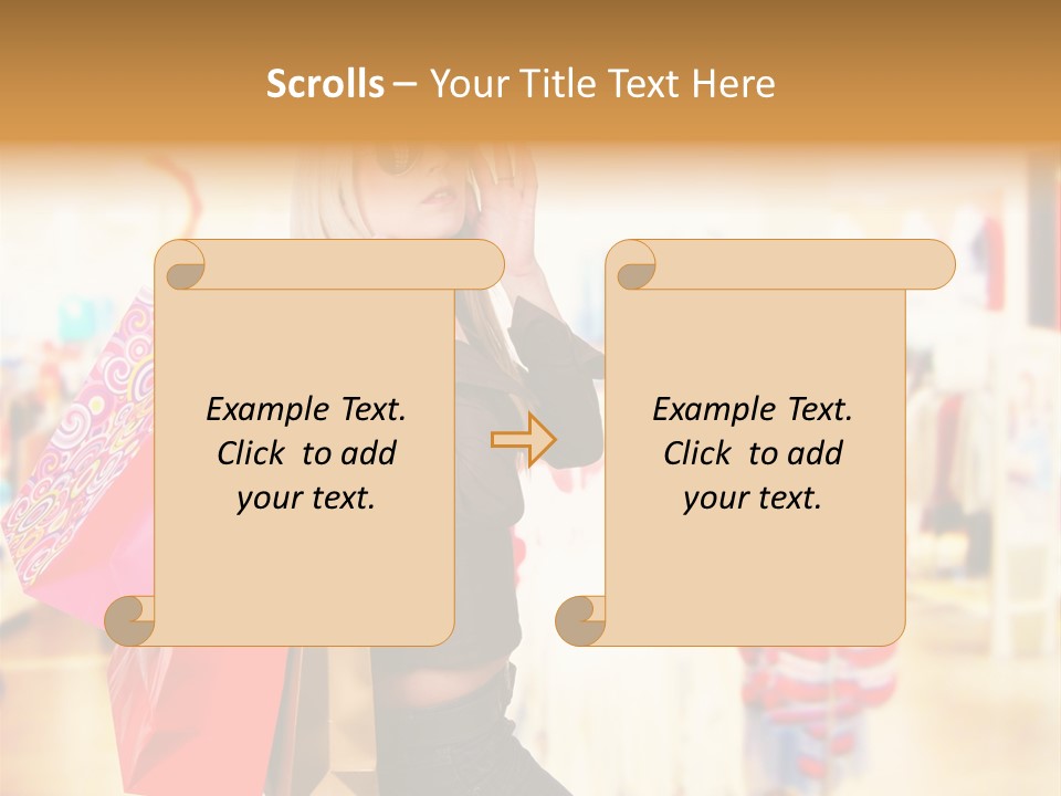 Retail Blond Attractive PowerPoint Template