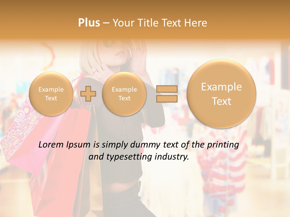 Retail Blond Attractive PowerPoint Template
