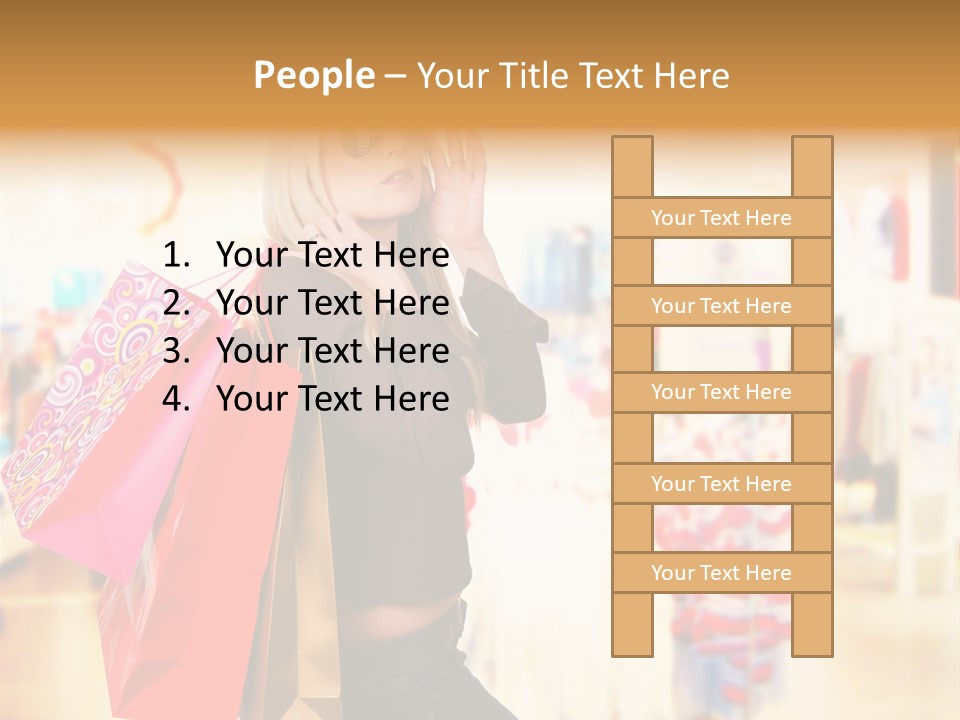 Retail Blond Attractive PowerPoint Template
