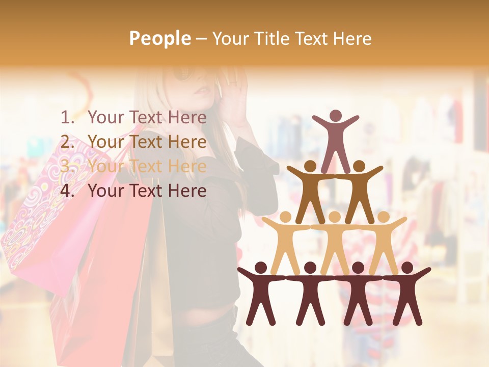 Retail Blond Attractive PowerPoint Template