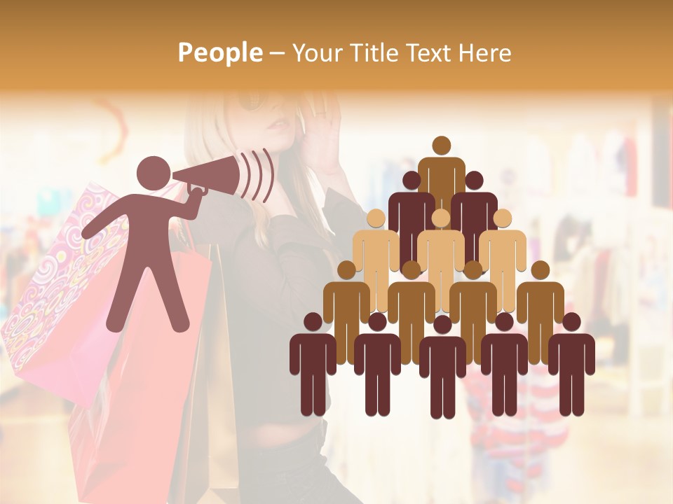 Retail Blond Attractive PowerPoint Template