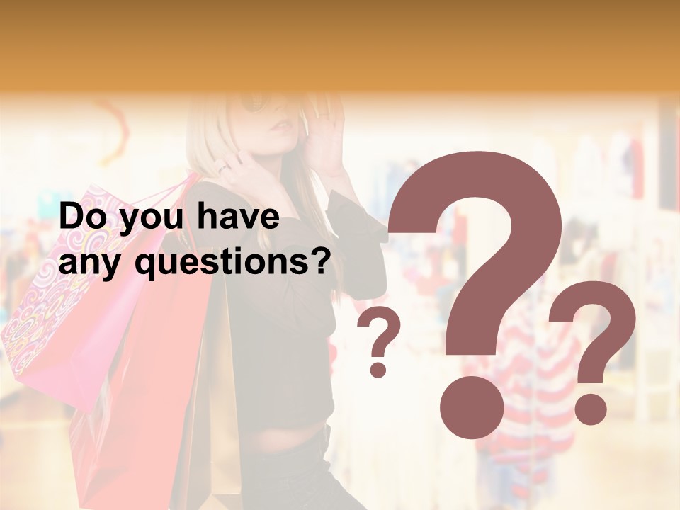 Retail Blond Attractive PowerPoint Template