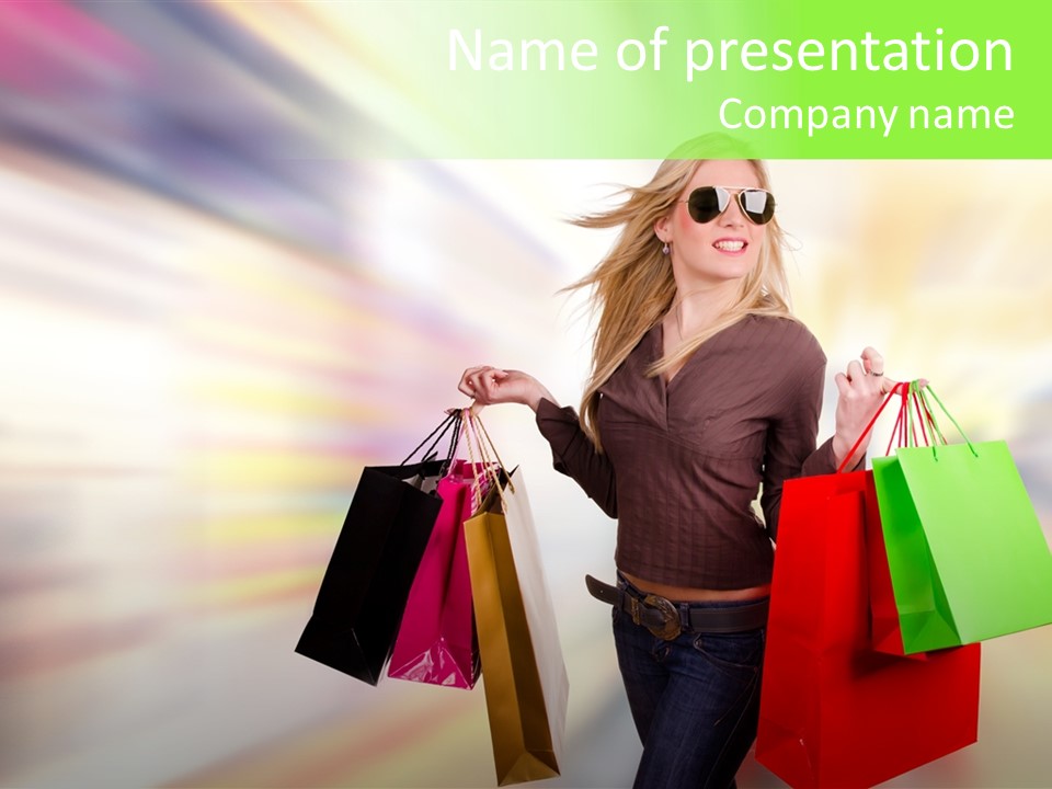 Happy Person Retail PowerPoint Template
