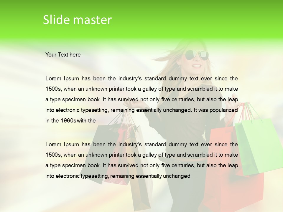 Happy Person Retail PowerPoint Template