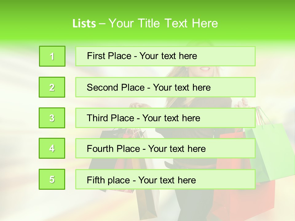 Happy Person Retail PowerPoint Template