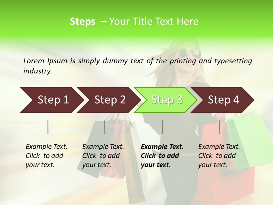 Happy Person Retail PowerPoint Template