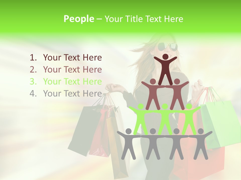 Happy Person Retail PowerPoint Template