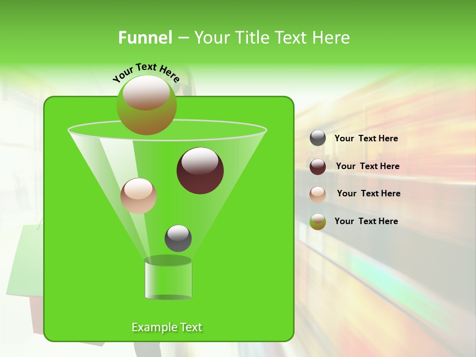 Girl Twenties Shopping PowerPoint Template