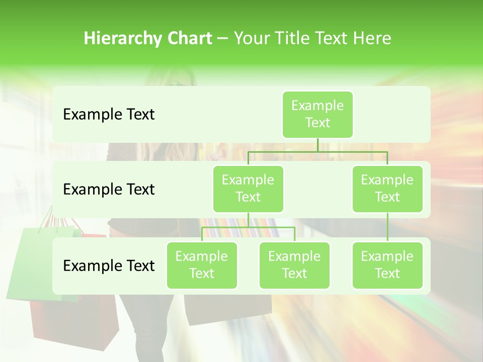 Girl Twenties Shopping PowerPoint Template