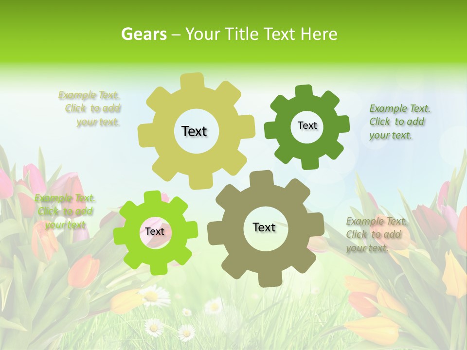 Field Beautiful Rain PowerPoint Template