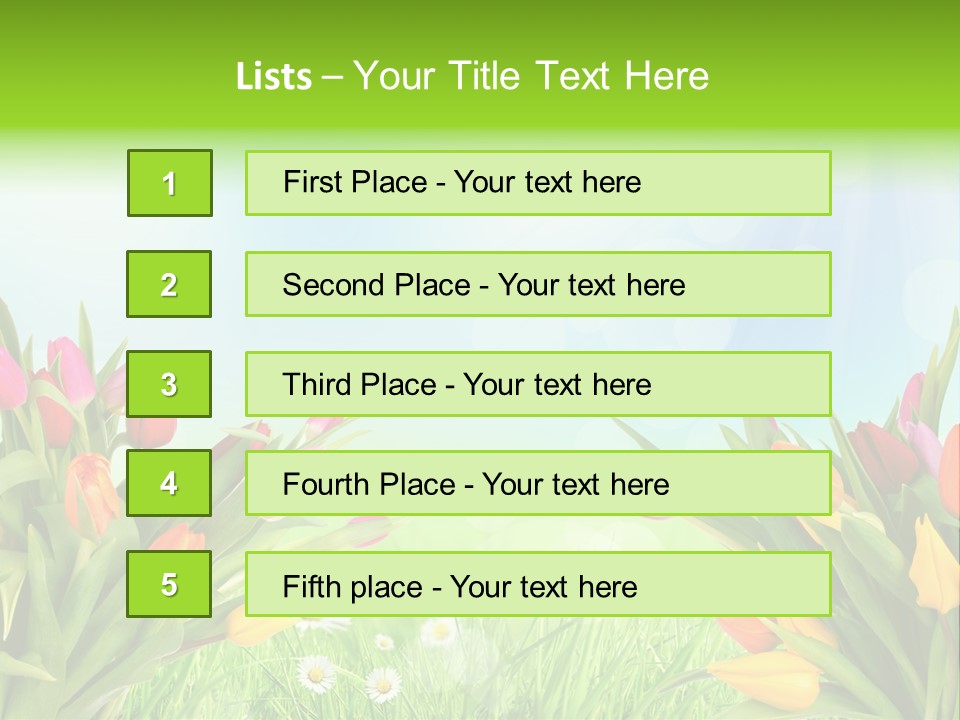 Field Beautiful Rain PowerPoint Template