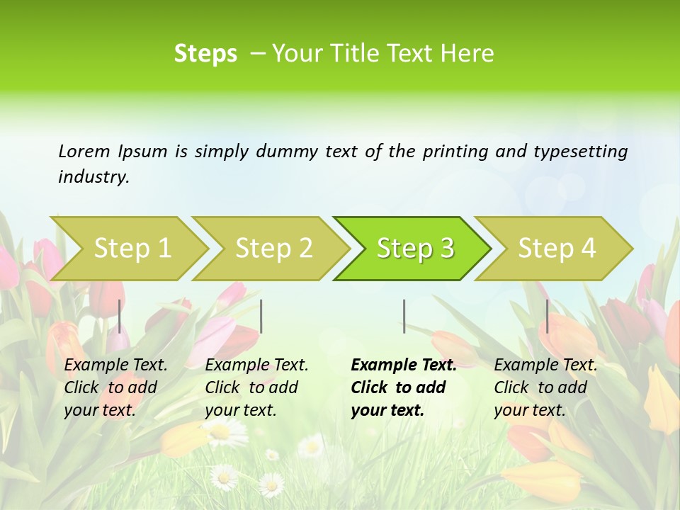 Field Beautiful Rain PowerPoint Template