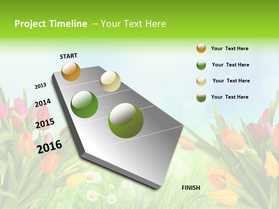 Field Beautiful Rain PowerPoint Template
