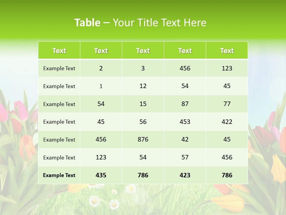 Field Beautiful Rain PowerPoint Template