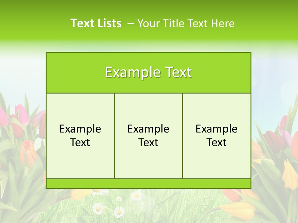 Field Beautiful Rain PowerPoint Template