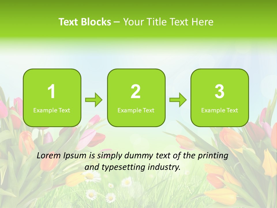 Field Beautiful Rain PowerPoint Template
