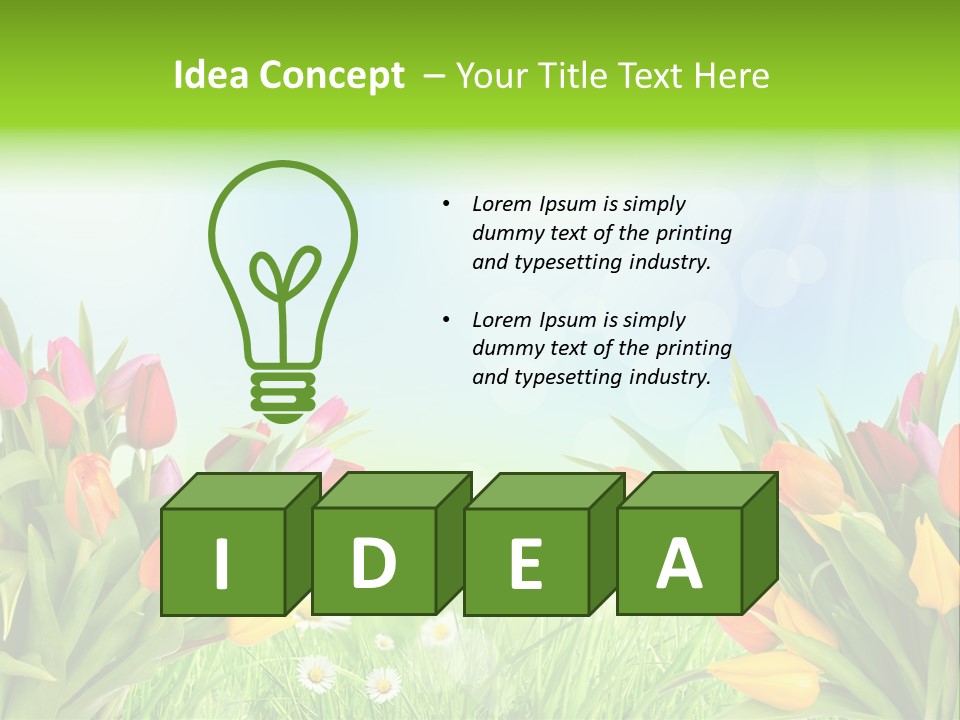 Field Beautiful Rain PowerPoint Template