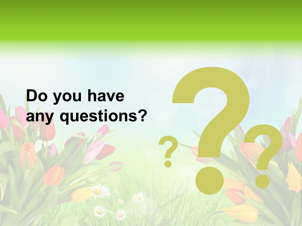 Field Beautiful Rain PowerPoint Template