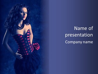 Background Sensual Glamour PowerPoint Template