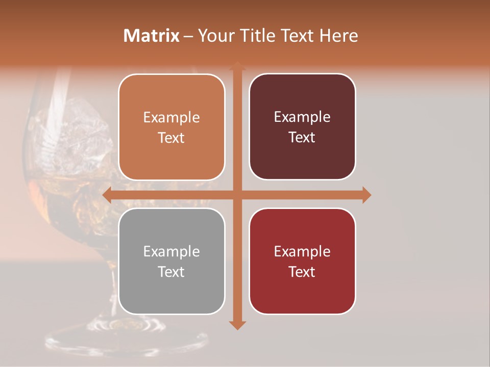 Reflection Liquor Cocktail PowerPoint Template