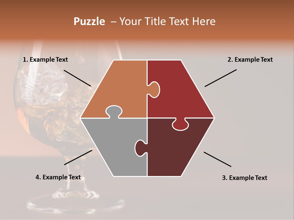 Reflection Liquor Cocktail PowerPoint Template