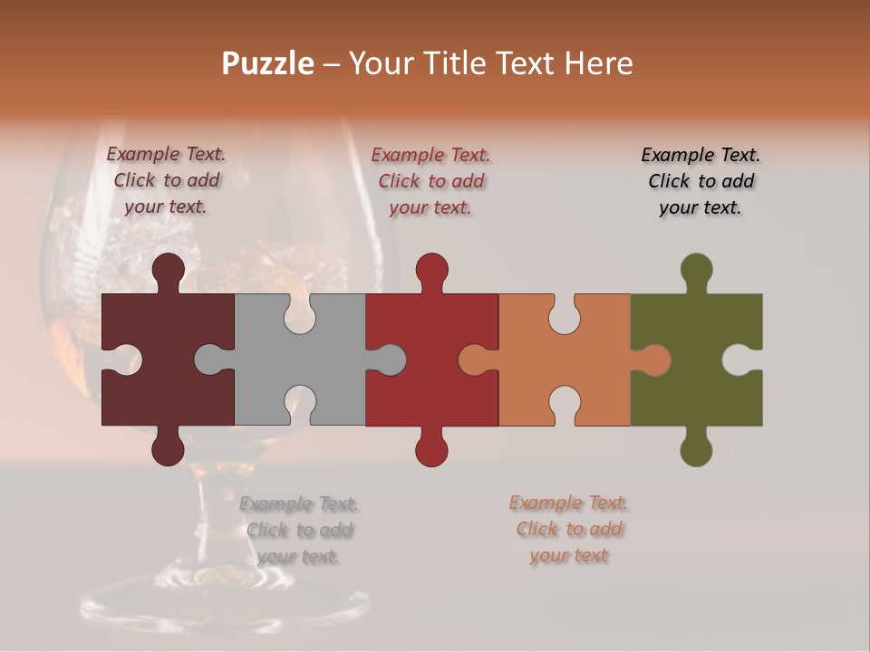 Reflection Liquor Cocktail PowerPoint Template