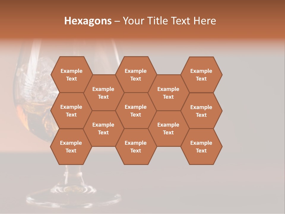 Reflection Liquor Cocktail PowerPoint Template