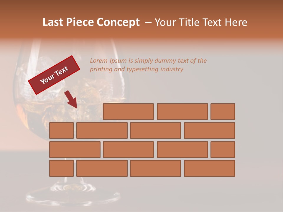 Reflection Liquor Cocktail PowerPoint Template