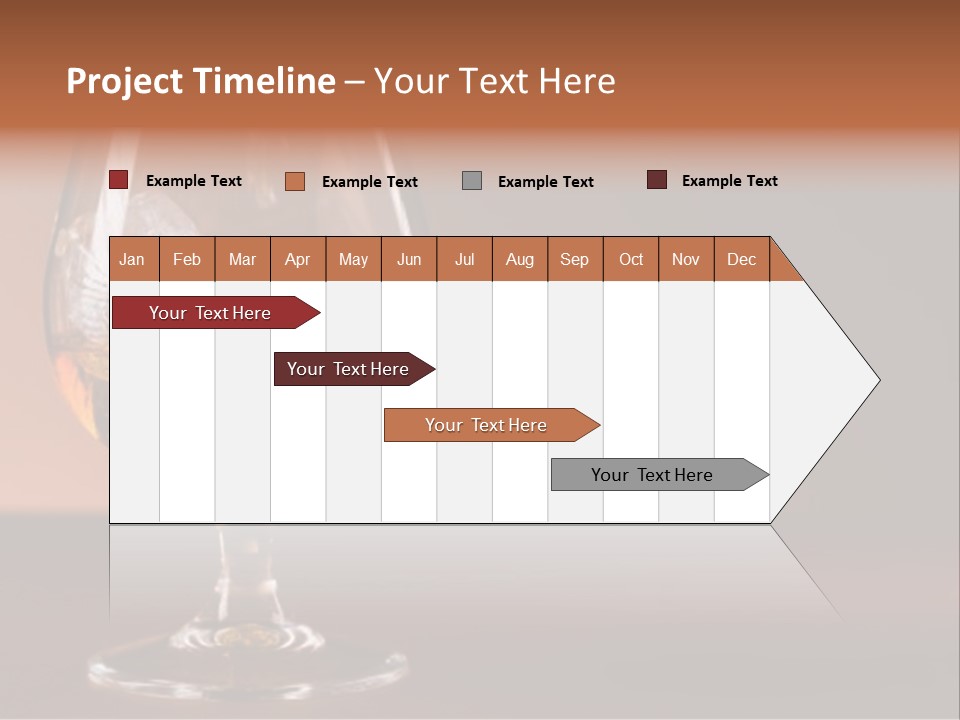Reflection Liquor Cocktail PowerPoint Template