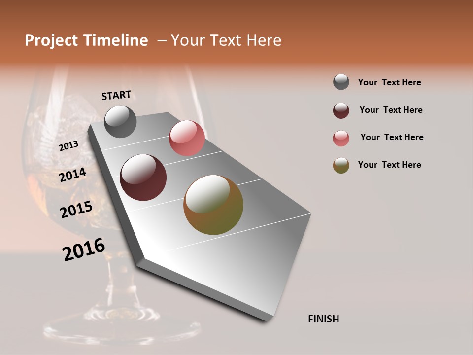 Reflection Liquor Cocktail PowerPoint Template