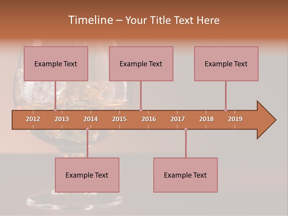 Reflection Liquor Cocktail PowerPoint Template